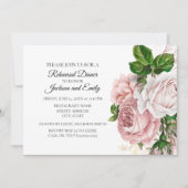 ボタニッエレガントクフローラネイビーホワイトリハーサル 招待状 (正面)