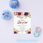 ボタニッエレガントクフローラブルゴーニュ赤ちゃんシャワーガール チラシ (シングル)