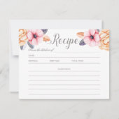 ボタニッエレガントクベリーブライダルシャワーレシピカード 招待状 (正面)