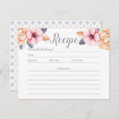 ボタニッエレガントクベリーブライダルシャワーレシピカード 招待状 (正面/裏面)