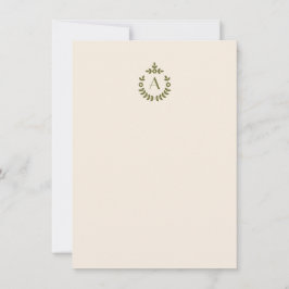 ボタニッエレガントクペンダントクレストイニシャルモノグラム ノートカード