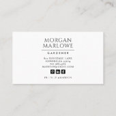 ボタニッエレガントクボホワイルドフラワーガーデナー 名刺 (裏面)