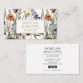ボタニッエレガントクボホワイルドフラワーガーデナー 名刺 (正面/裏面)