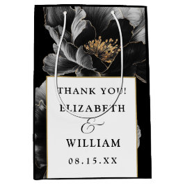 ボタニッエレガントクモダンフローラ結婚の感謝 ミディアムペーパーバッグ