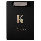 ボタニッエレガントクモノグラム文字K クリップボード (正面)
