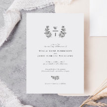 ボタニッエレガントクリーフモノグラムイニシャル結婚ズ