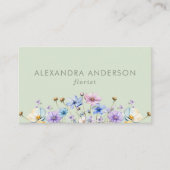 ボタニッエレガントクワイルドフラワープロフェッショナル 名刺 (正面)