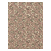 ボタニッエレガントクヴィンテージブラウンオーク離れズコーン テーブルクロス (正面)