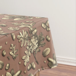 ボタニッエレガントクヴィンテージブラウンオーク離れズコーン テーブルクロス