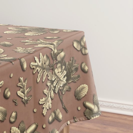 ボタニッエレガントクヴィンテージブラウンオーク離れズコーン テーブルクロス (インサイチュ)