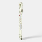 ボタニッエレガントクヴィンテージワイルドフラワーネーム白 Case-Mate iPhoneケース (裏面 / 右)