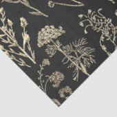 ボタニッエレガントクヴィンテージワイルドフラワーベージュブラック 薄葉紙 (詳細)