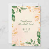 ボタニッエレガントク保存の日付カード 招待状 (裏面)