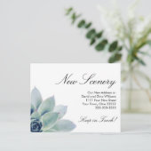 ボタニッエレガントク多肉性の新しいホームムービング 案内ポストカード (スタンド正面)