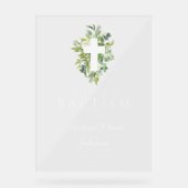 ボタニッエレガントク宗教十字洗礼歓迎 アクリルサイン (正面)