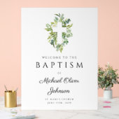 ボタニッエレガントク宗教十字洗礼歓迎 アクリルサイン (ウェディング)