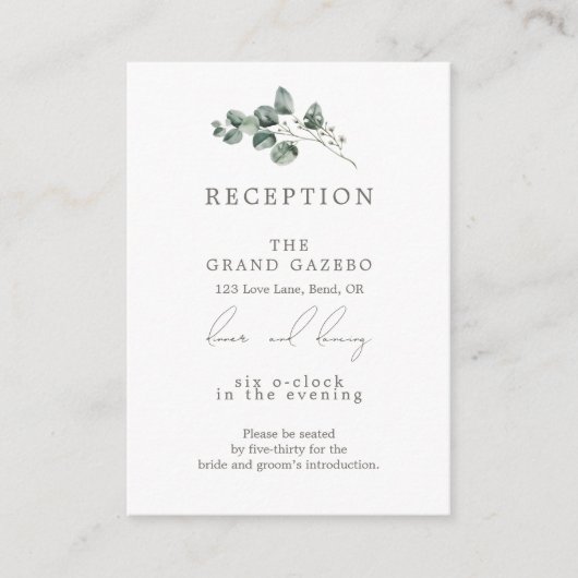 ボタニッエレガントク式レセプション エンクロージャーカード (正面)