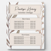 ボタニッエレガントク水カラーモダンピンク赤面 フォトプラーク (正面)