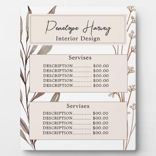 ボタニッエレガントク水カラーモダンピンク赤面 フォトプラーク (正面)