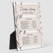 ボタニッエレガントク水カラーモダンピンク赤面 フォトプラーク (側面)