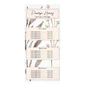 ボタニッエレガントク水カラーモダンピンク赤面 ラックカード (正面)