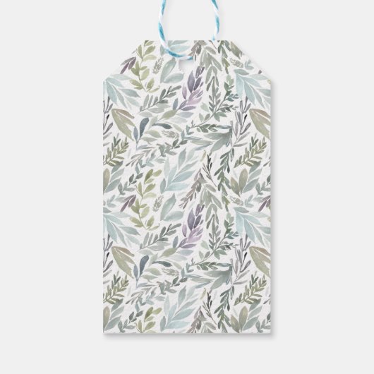 ボタニッエレガントク水彩赤ちゃんシャワー ギフトタグ (裏面)