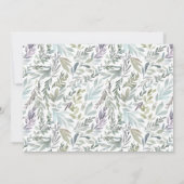 ボタニッエレガントク水彩赤ちゃんシャワー サンキューカード (裏面)