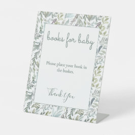 ボタニッエレガントク水彩赤ちゃんシャワー 台座サイン