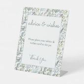 ボタニッエレガントク水彩赤ちゃんシャワー 台座サイン (正面)