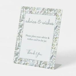 ボタニッエレガントク水彩赤ちゃんシャワー 台座サイン