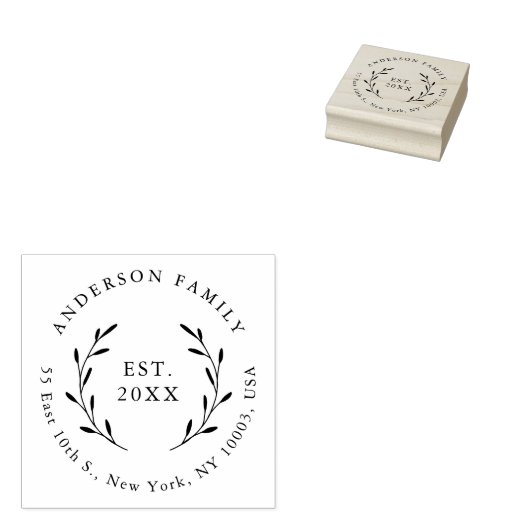 ボタニッエレガントク科結婚差出人住所 ラバースタンプ (押印)