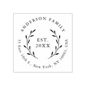 ボタニッエレガントク科結婚差出人住所 ラバースタンプ (インプリント)