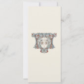 ボタニッエレガントク結婚のメニューカード 招待状 (裏面)