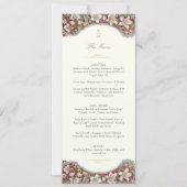 ボタニッエレガントク結婚のメニューカード 招待状 (正面)