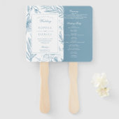 ボタニッエレガントク結婚式 プログラムファン ハンドファン (正面&裏面)