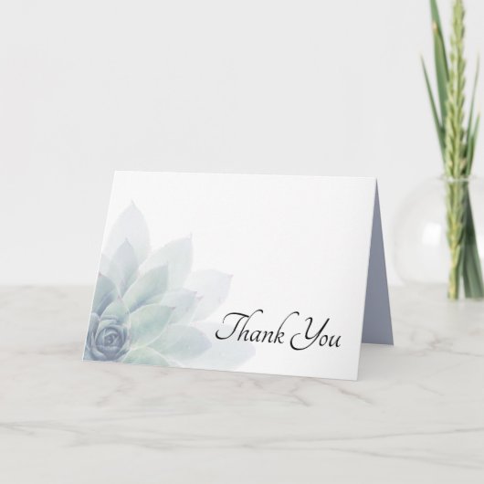 ボタニッエレガントク緑ありがとうグリーティングカード サンキューカード (正面)