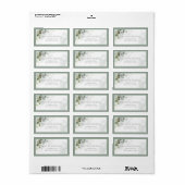 ボタニッエレガントク緑化フローラ差出人住所 ラベル (フルシート)