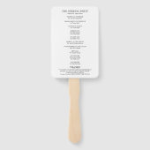 ボタニッエレガントク緑化結婚式 プログラム ハンドファン (裏面)