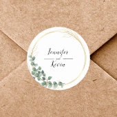 ボタニッエレガントク緑化金ゴールドリーフ結婚式の引き出物 ラウンドシール