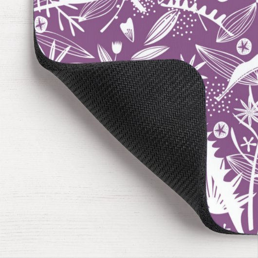 ボタニッエレガントク葉樹紫 マウスパッド (コーナー)