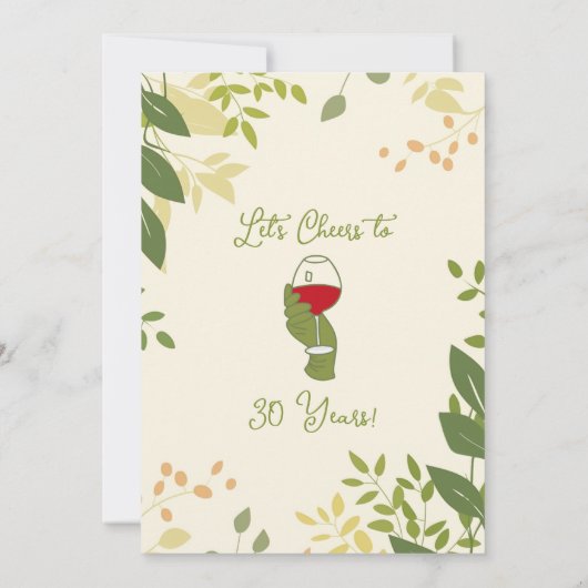 ボタニッエレガントク誕生日パーティー 招待状 (裏面)