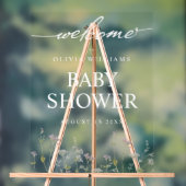 ボタニッエレガントク野草の赤ちゃんシャワー アクリルサイン (ニュートラル)