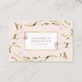 ボタニッエレガントク金ゴールドフレームフローラ山花 名刺 (正面)