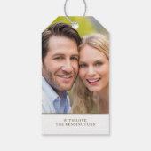 ボタニッエレガントク金箔フレームクリスマスフォト ギフトタグ (裏面)