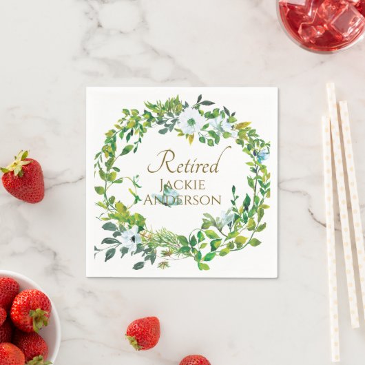 ボタニッエレガントク除退職した職パーティーナプキン スタンダードカクテルナプキン (インサイチュ)