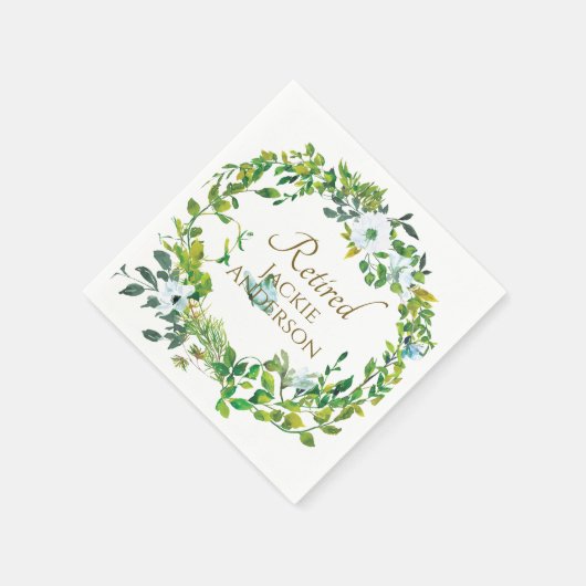 ボタニッエレガントク除退職した職パーティーナプキン スタンダードカクテルナプキン (角)