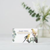 ボタニッエレガントク鳥カスタムビジネスカード 名刺 (スタンド正面)