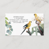 ボタニッエレガントク鳥カスタムビジネスカード 名刺 (裏面)