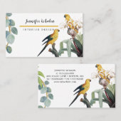 ボタニッエレガントク鳥カスタムビジネスカード 名刺 (正面/裏面)