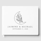 ボタニッエレガントク・ムーン・アンド・スターズ・フォト結婚ズ ゲストブック (正面)